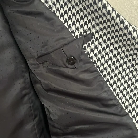 NWOT SELF-PORTRAIT HOUNDSTOOTH Cotton Jacket, US 8 - Picture 10 of 15